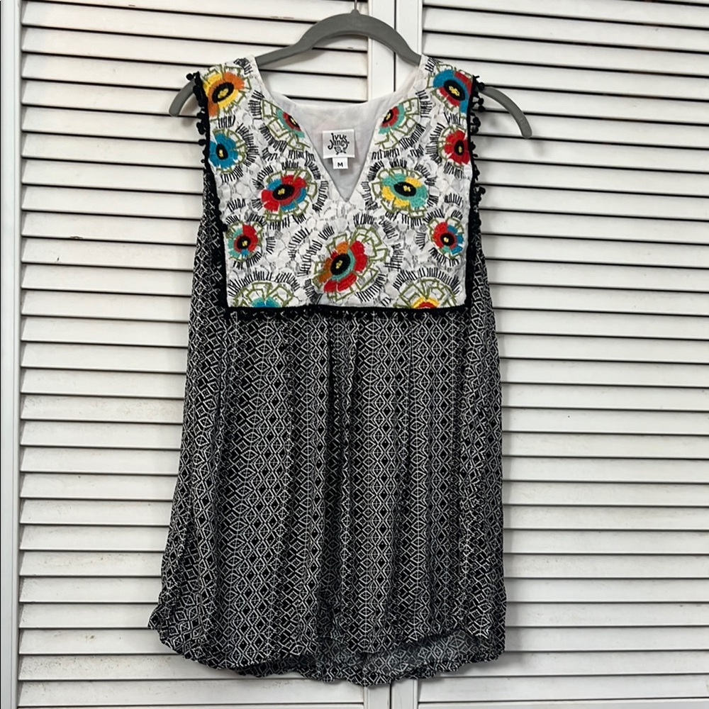 Ivy Jane Colorful Floral Sleeveless Dress